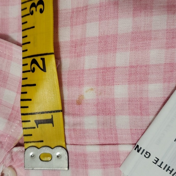 UNTUCKit Women's Calina Classic Pink/White Gigham Print Button Up Shirt Size 14 - Picture 11 of 12